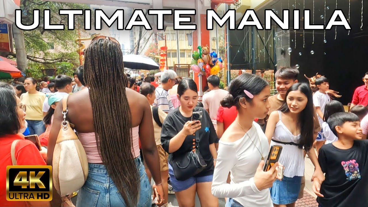 ULTIMATE MANILA | SUPER CROWDED at BINONDO MANILA PHILIPPINES [4K] 🇵🇭 