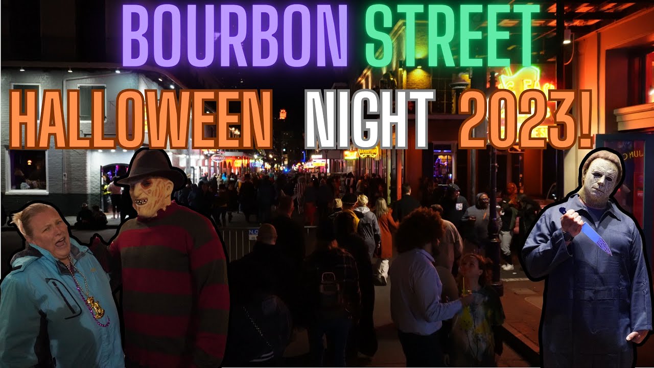 Bourbon Street Halloween Night 2023! The FREAKS really come out on Halloween Night on Bourbon Street
