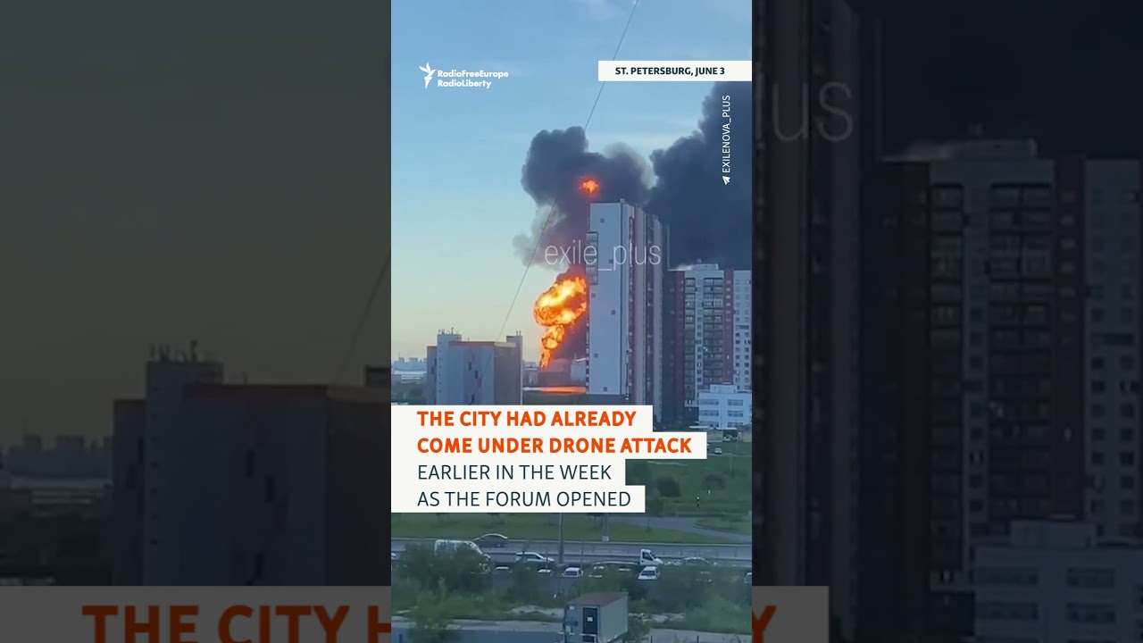 Ukrainian Drones Reach St. Petersburg During Forum #warinukraine #russia
