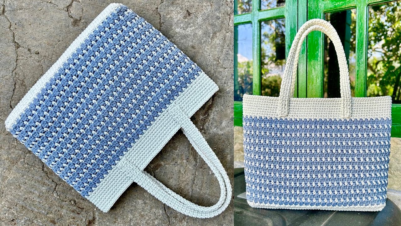 How to Crochet a Cute Tote Bag Tutorial
