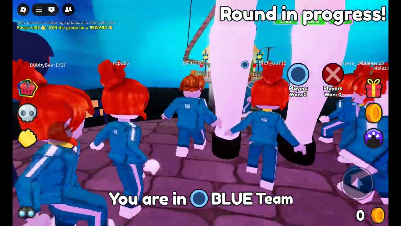A mix of Squid game including: Mingle and Jump Rope and Hide and Seek!