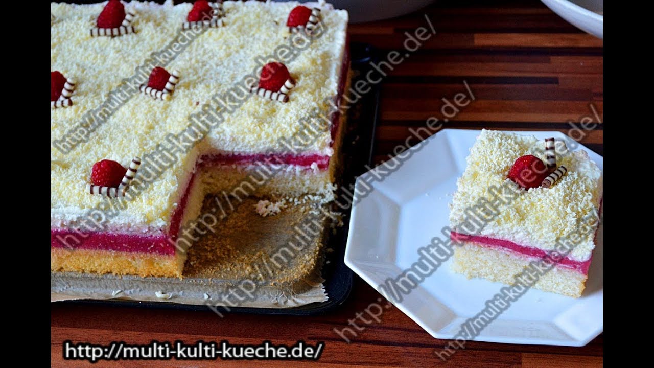 Frau Holle Kuchen - Erdbeerkuchen - Sahne Kuchen - Kuchen mit Himbeeren - multi-kulti-kueche.de