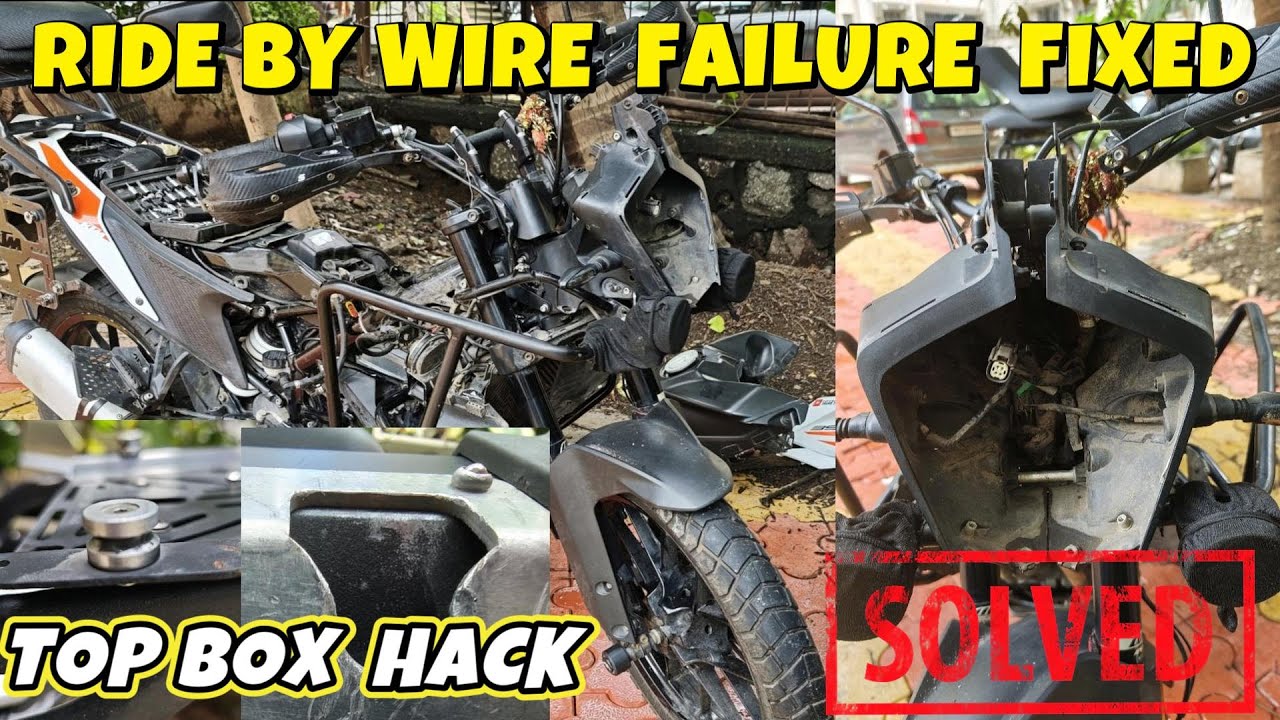 FIXED THROTTLE - RIDE BY WIRE PROBLEM ON KTM 390 ADVENTURE | TOP BOX VIBRATION-SOUND HACK
