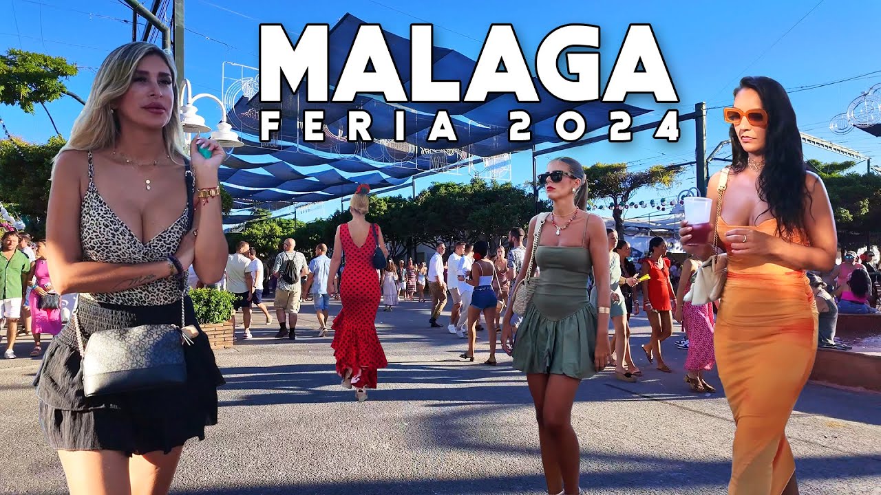 FERIA DE MÁLAGA 2024 REAL Malaga City Spain Fun Summer August Fair | Andalucía [4K]