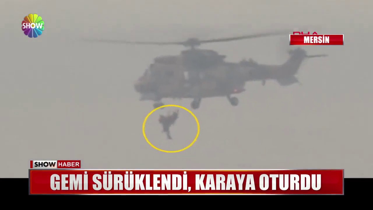 Gemi sürüklendi, karaya oturdu