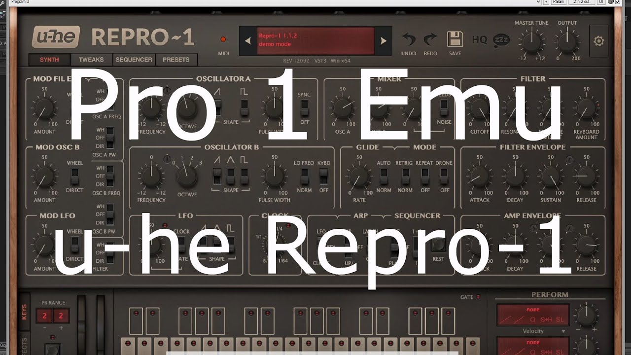 Repro-1 Synth  by u-he (No Talking)