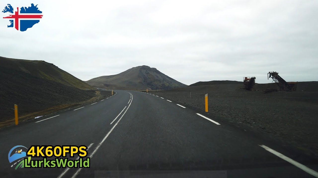 Driving in Iceland - Grindavik to Selfoss - Real Time Drive 4K60