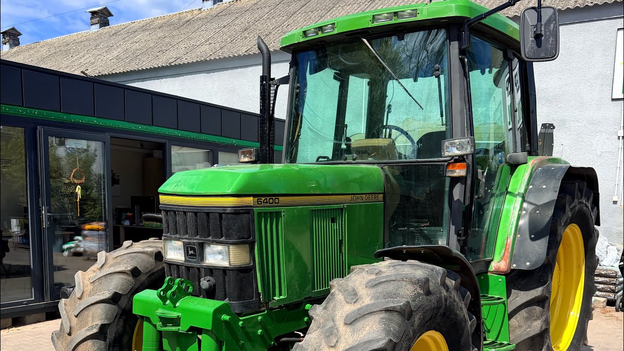 John Deere 6400, 100 KM 4 cylindry turbo, pneumatyka, mechaniczny, prezentacja/review/for sale