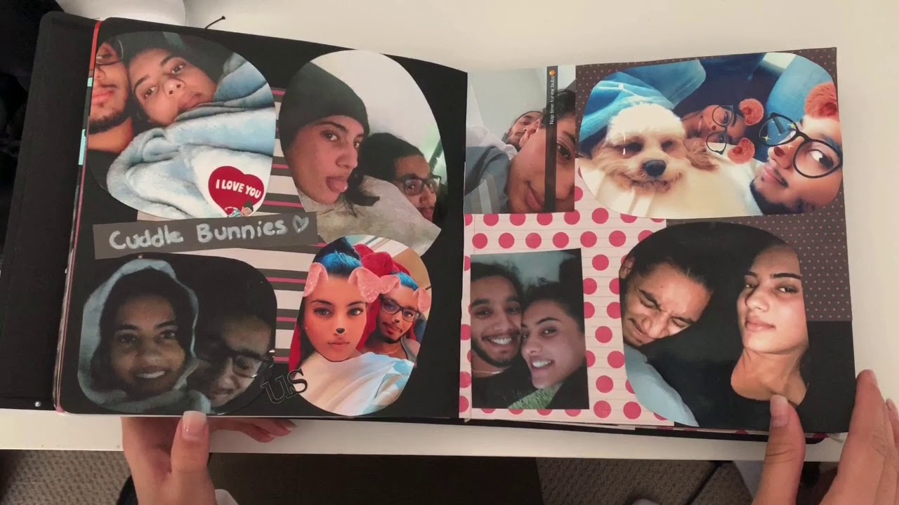 1 YEAR ANNIVERSARY SCRAPBOOK FOR BOYFRIEND