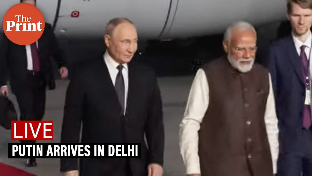 Russian President Putin arrives in Delhi for a two-day state visit to India| Watch LIVE