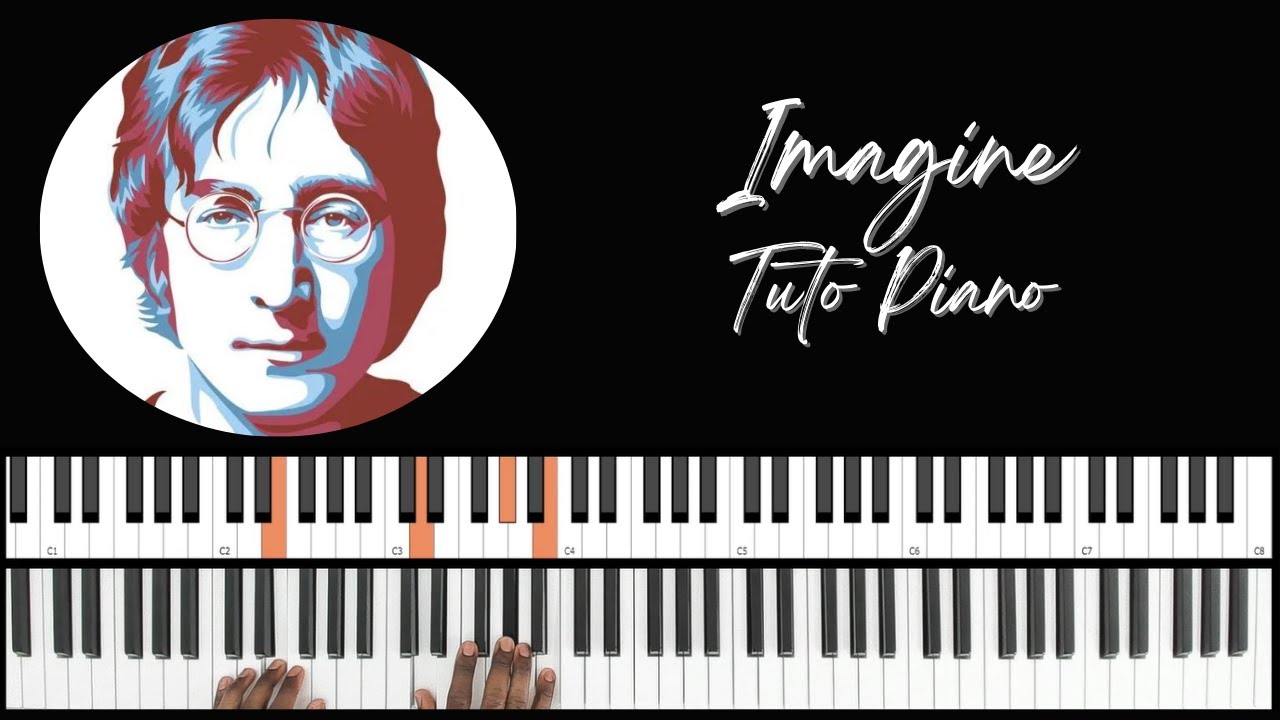 John Lennon - IMAGINE (Easy Piano Tutorial)