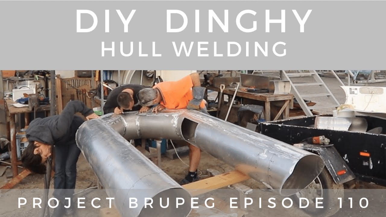 DIY Rigid Inflatable Dinghy, Hull Welding Part 4, - Project Brupeg Ep. 110