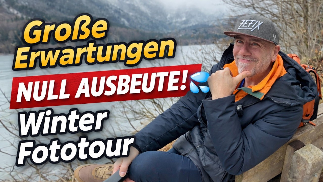 Große Erwartungen – null Ausbeute! 😅 Winter Fototour am Langbathsee