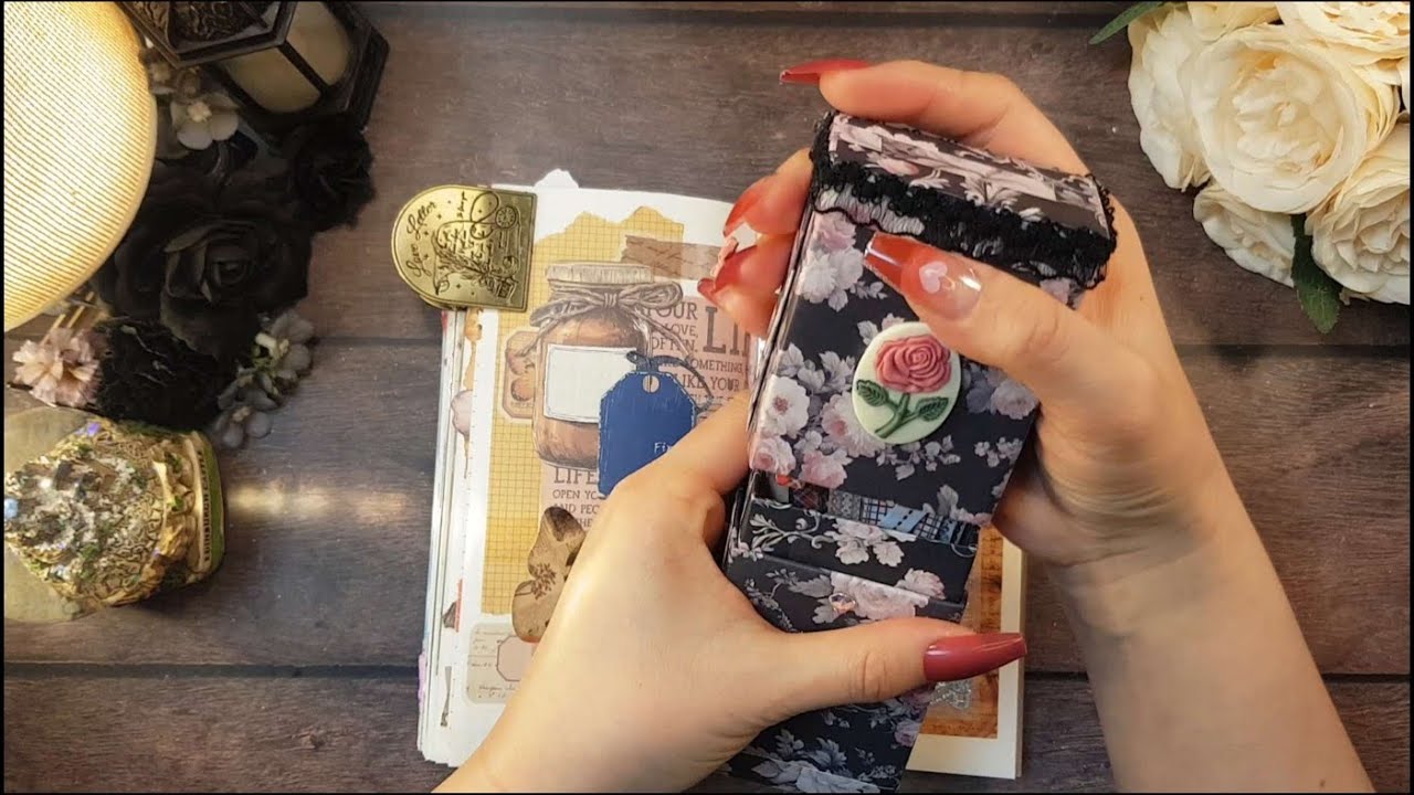 종이 소리 ASMR | 빈티지 감성 다꾸 | Paper sounds ASMR | 🥜빈티지🤎 #scrapbooking #journaling #journal 
