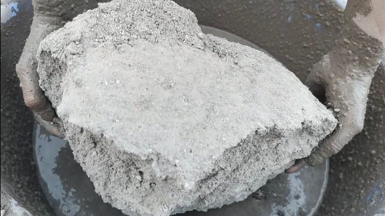 💯 New ||ASMR || Huge chunks || reused pure cement crumbling in water || ASASMR ||  satisfying ||