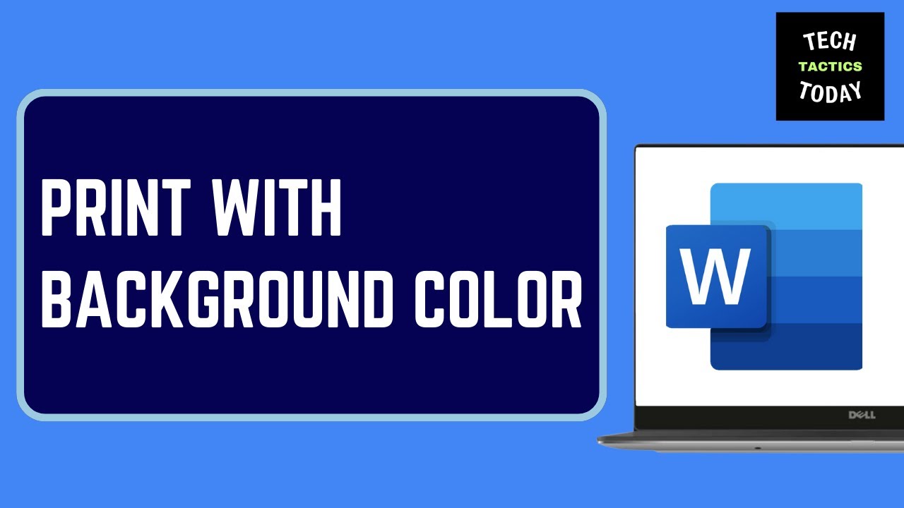 How to Apply and Print Word Document with Full Background Color