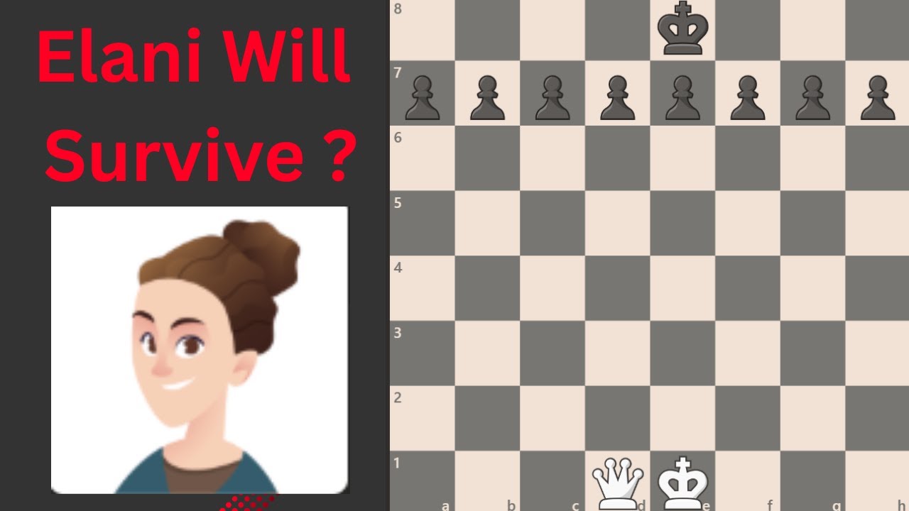 ⚡ Queen vs 8 Pawns  Checkmate 👑    Can Elani Will Servive  ?    @GothamChess