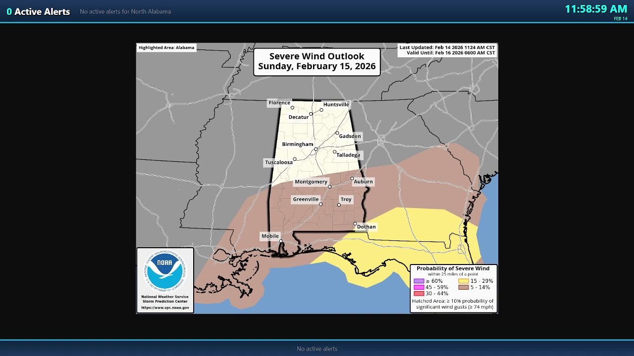 North Alabama & Southern Tennessee Weather | 24/7 Live AI Stream