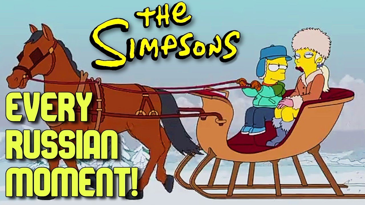 All Russia and Russian jokes on The Simpsons. (2021) все анекдоты симпсонов про россию - popmov20