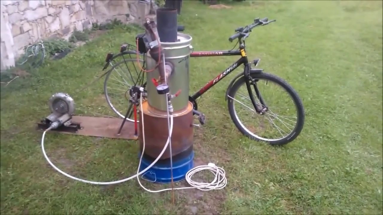 PART 3   extreme simple gasifier DriZzleR mini   flaring pedal powered