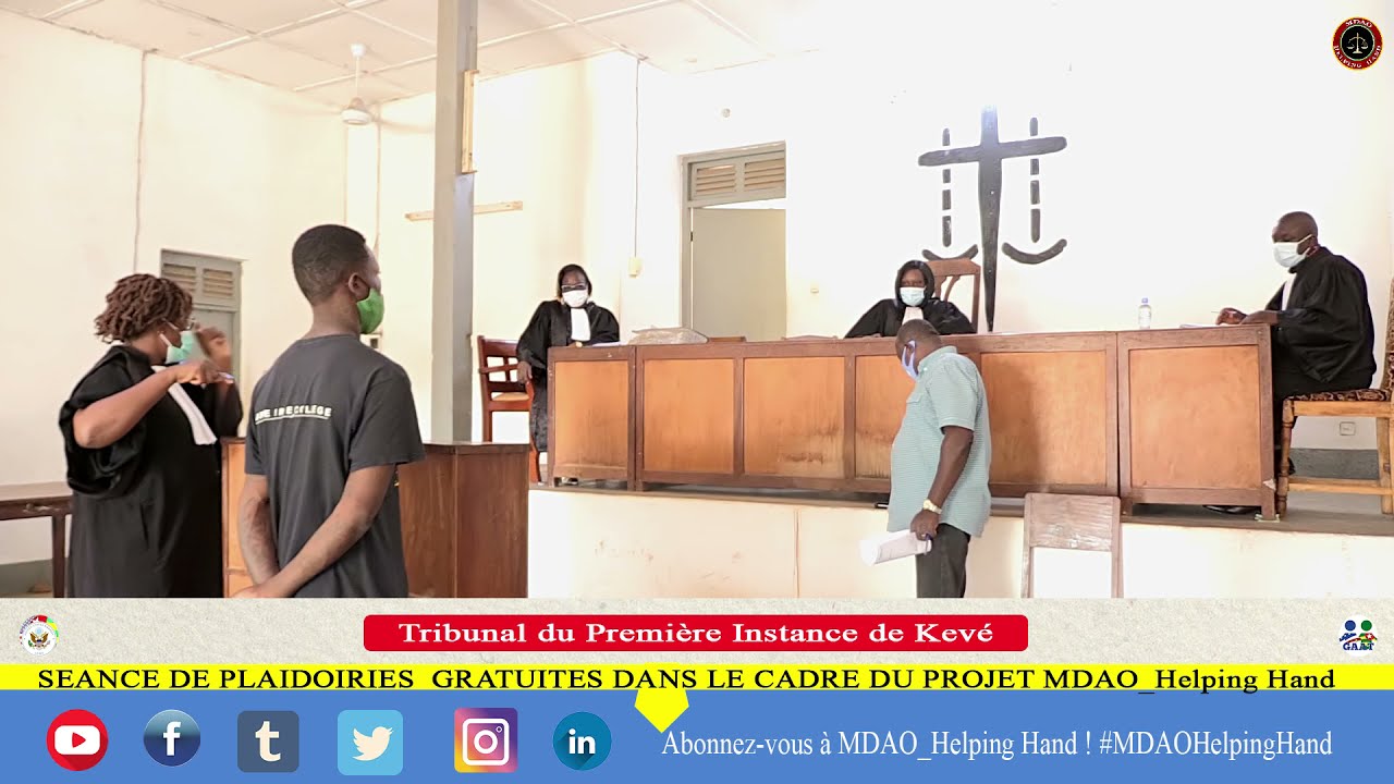 Tribunal de premiere instance de Kevé _ Procès d'un prisonnier Accusé de vol de moto
