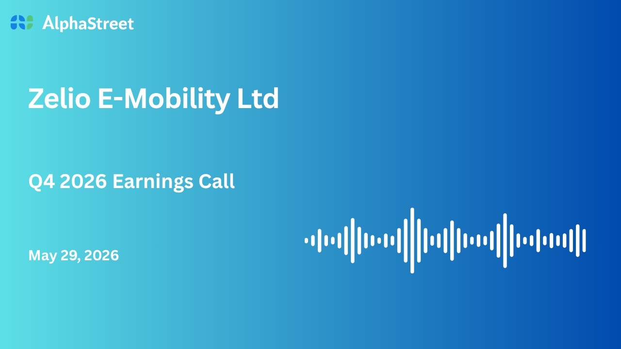 Zelio E-Mobility Ltd Q4 FY2025-26 Earnings Conference Call