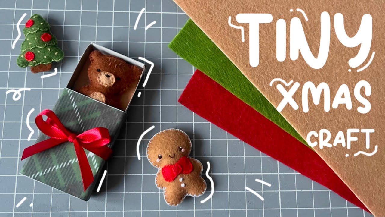 Cute DIY Felt Christmas Toys🎄| Matchbox Gift Set!💫