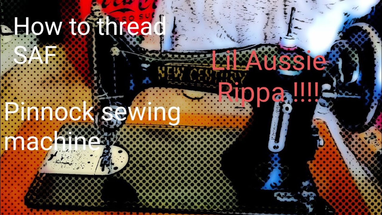 How to thread an SAF made in Australia vintage Pinnock machine. To thread go directly to 10.40