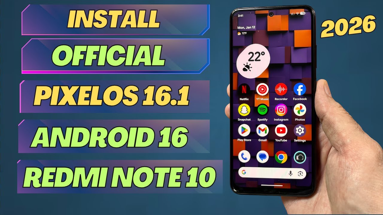Install PixelOS 16.1 Android 16 ON Redmi Note 10