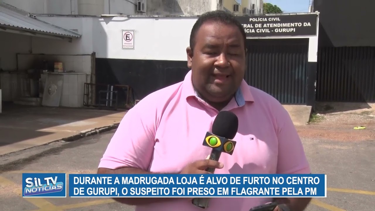 Durante a madrugada loja é alvo de furto no centro, o suspeito foi preso em flagrante pela PM