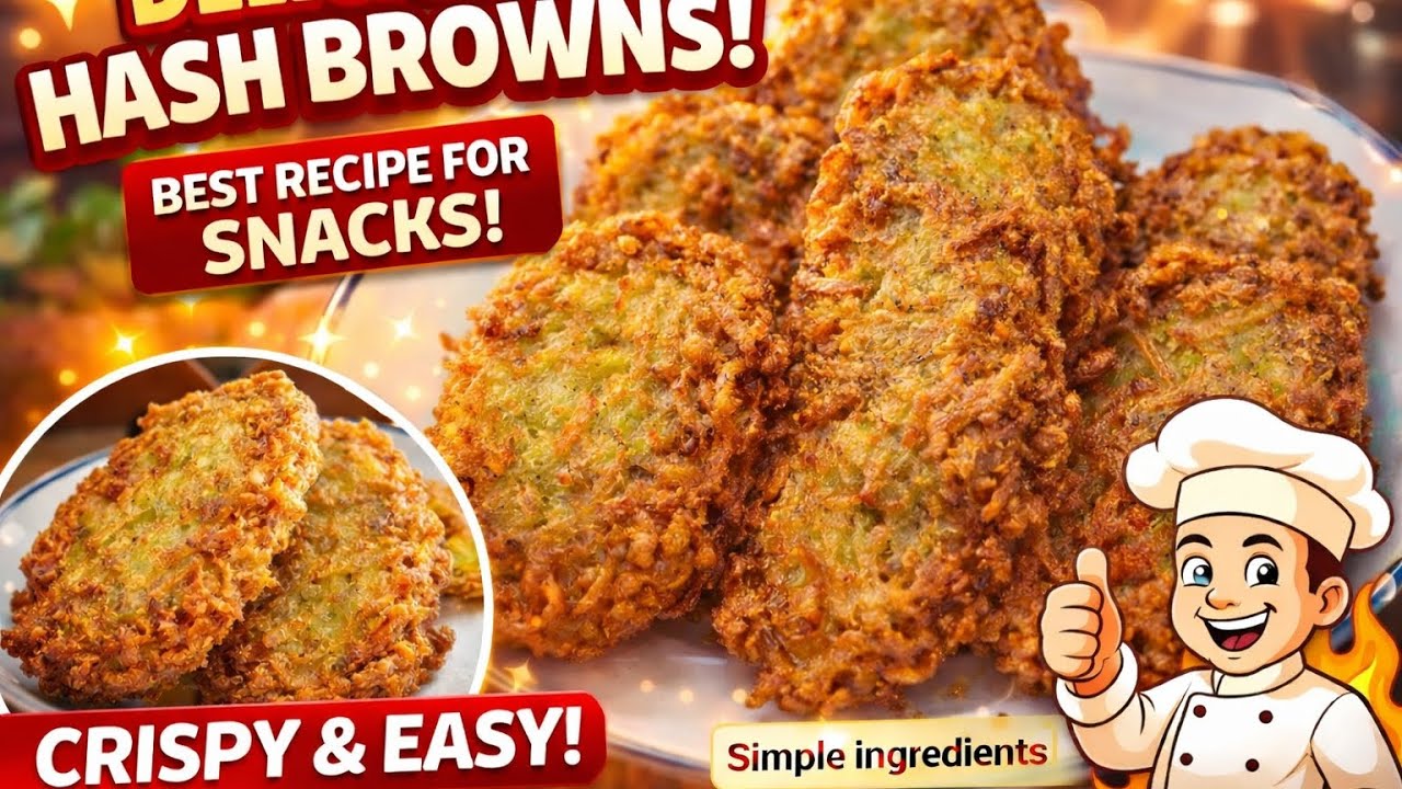 Crispy Golden Hash Browns | Sabse Easy Potato Snacks| simple Ingredients 