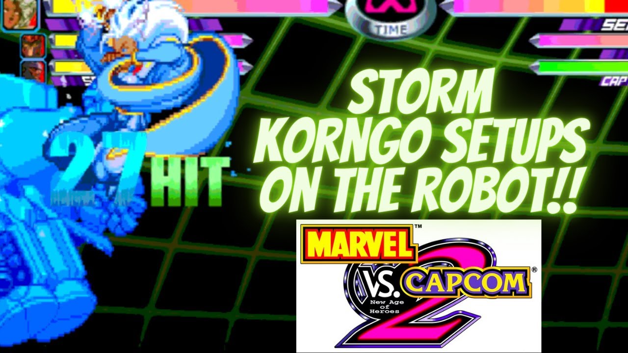 MvC2 - Storm Korngo Setups on Sentinel (Solo and Assists)