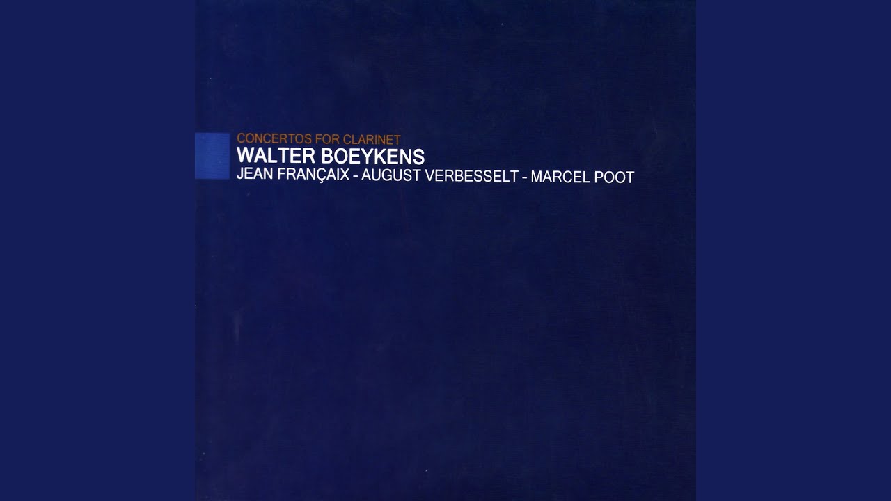 Concerto for Clarinet and Orchestra: III. Andantino