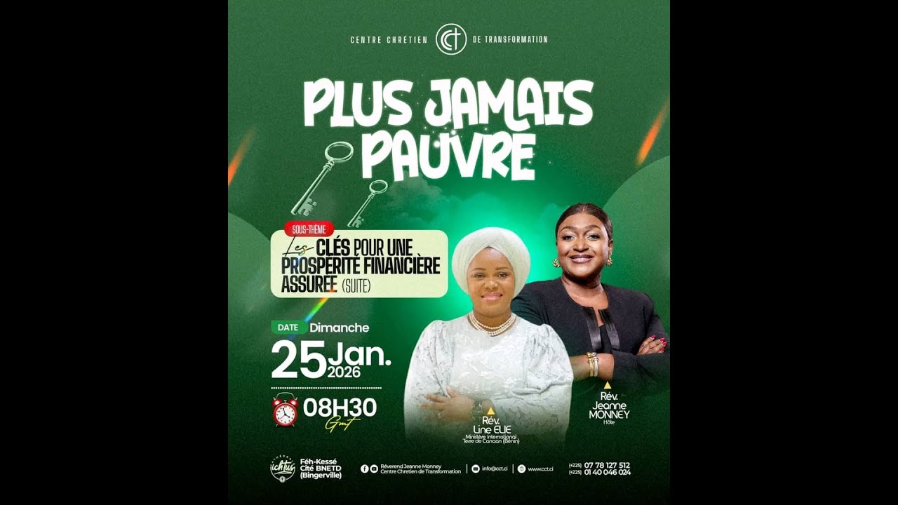 CHARIS ( GRACE EXCELLENTE & DON PARFAIT ) | Révérend Jeanne MONNEY | Dimanche 25 Janvier 2026