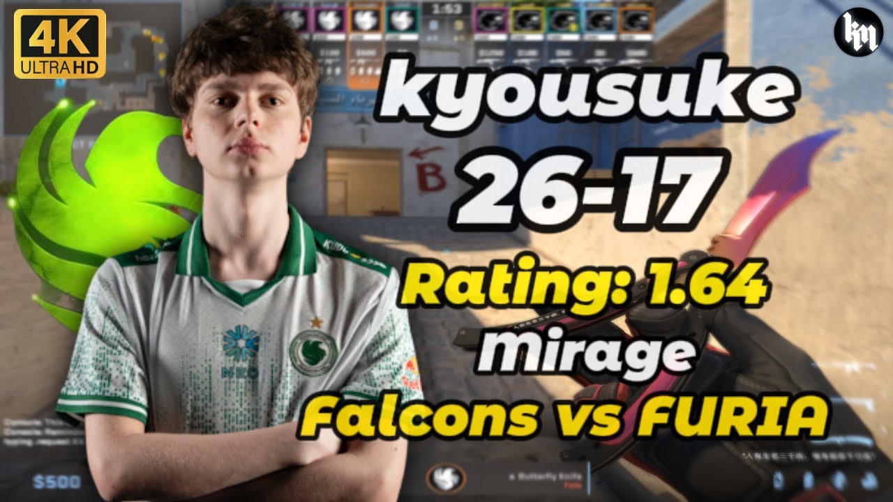 kyousuke (26-17) Falcons vs FURIA (Mirage) | IEM Chengdu 2025 #cs2 #kyousuke