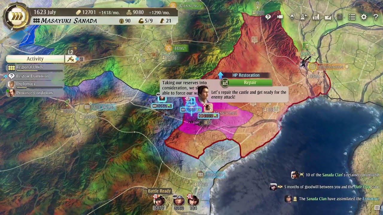 Nobunaga's Ambition Awakening -Ironman Sanada Clan Ep. 01