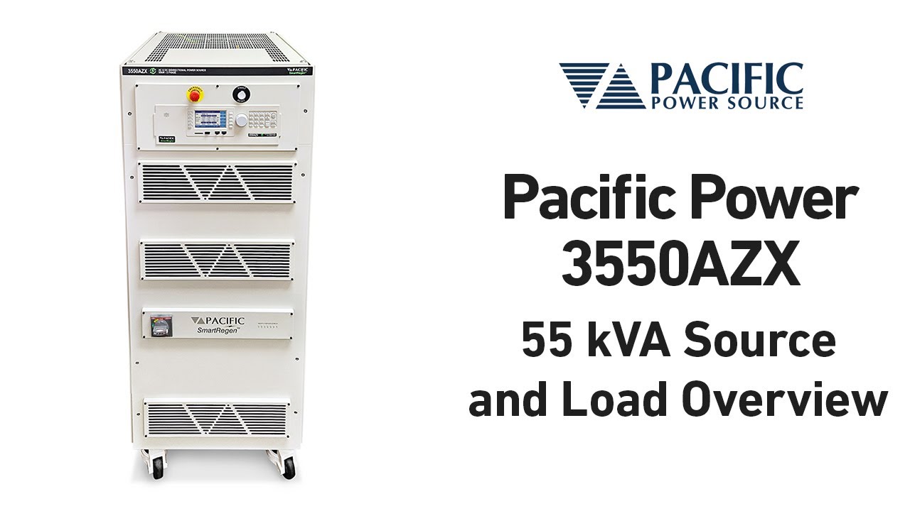 Pacific Power 3550AZX 55 kVA/kW Source & Load Overview