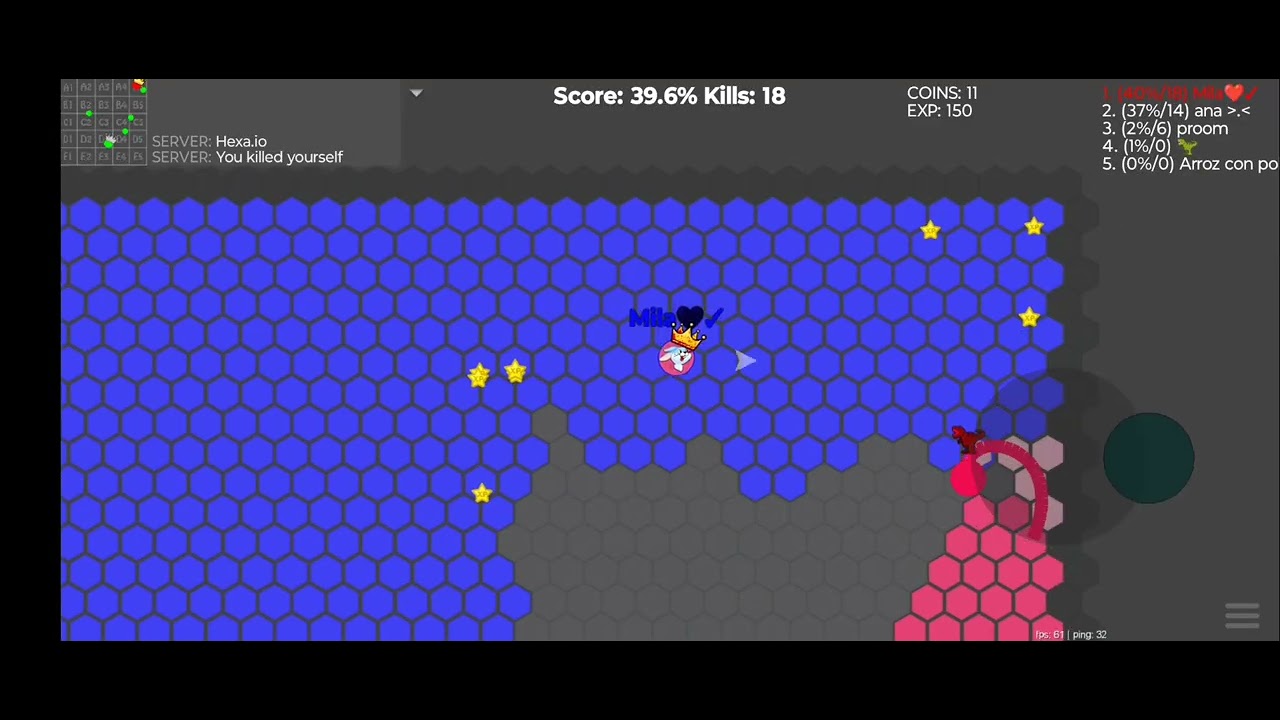 Hexa.IO A Few Battles With 