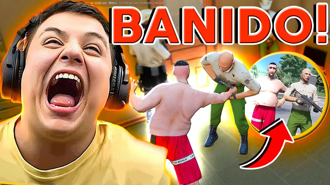 FUI BANIDO POR FACAR o POLlClAL no GTA RP! (Paulinho o LOKO)