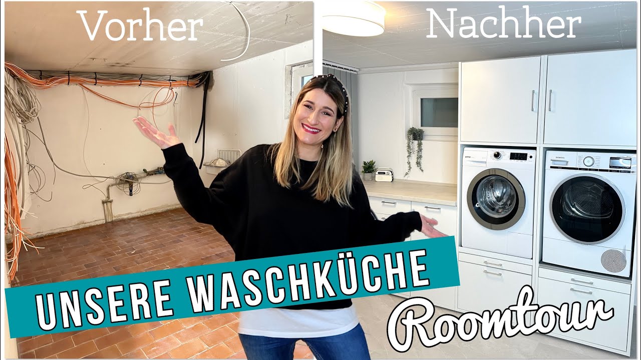 Meine Waschküche 🤩 Vorher-Nachher Roomtour | WOW 💯| Hauswirtschaftsraum organisieren & planen