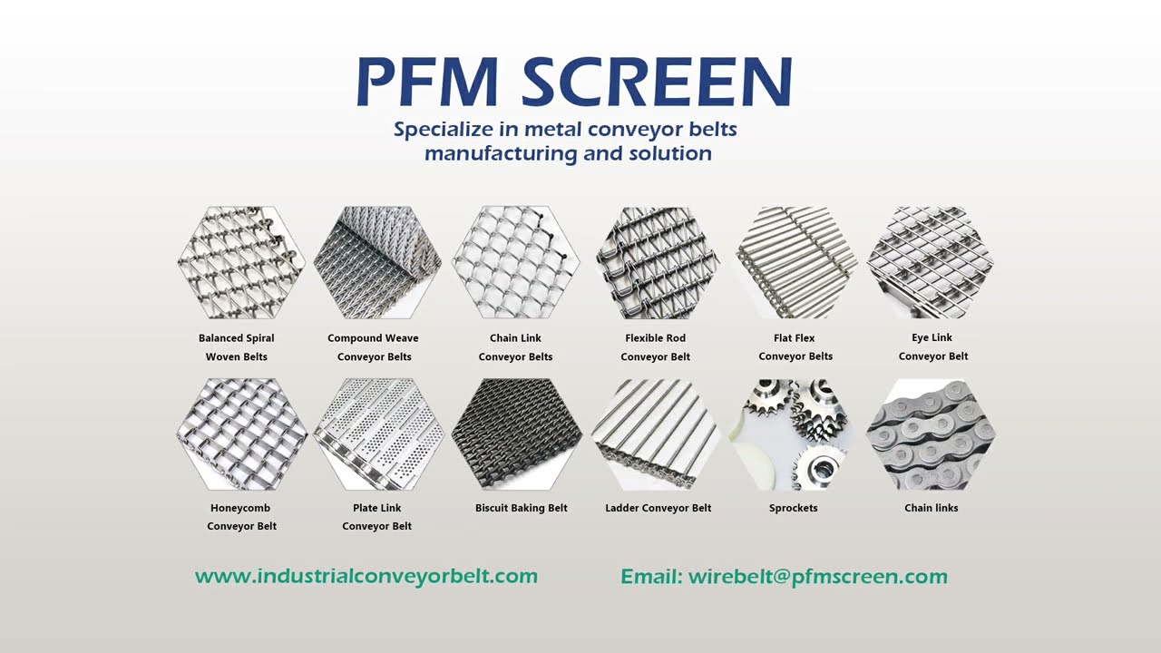 PFM SCREEN | Wire Mesh Conveyor Belt, Metal Conveyor Belt, Chain Drive Conveyor Belt, Honeycomb Belt
