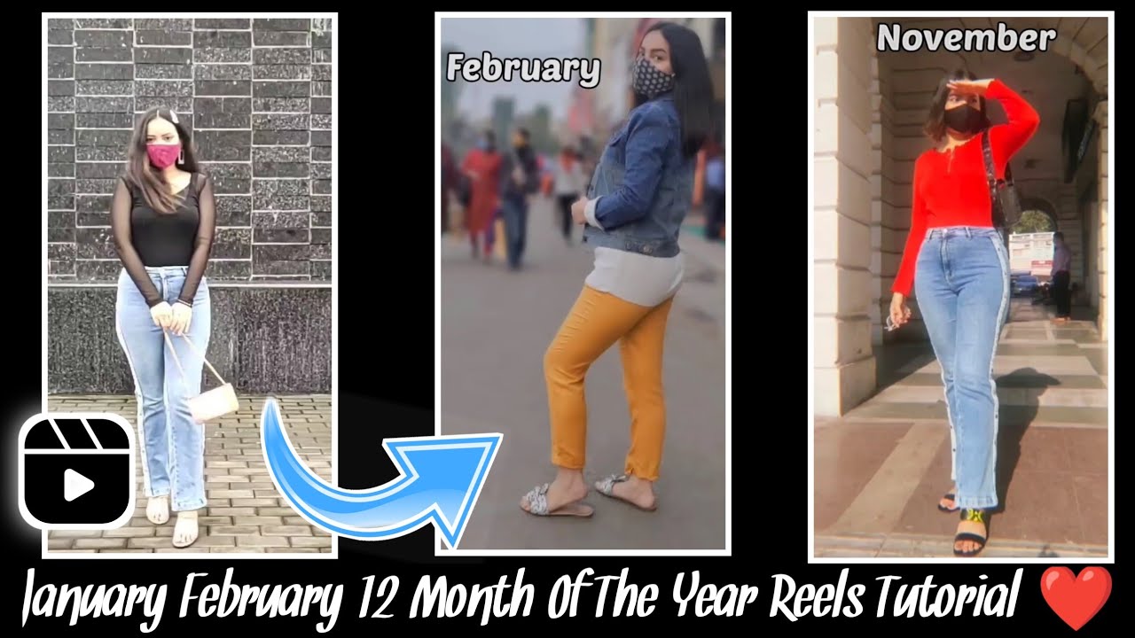 January February Song Reels Viral Editing | 12 Month Of The Year Reels Tutorial