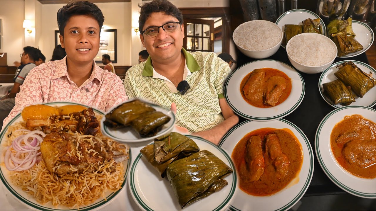 250gm মটনের পিস দিয়ে তৈরি মনের মতো বিরিয়ানি❤️সাথে ভেটকি পাতুরি,চিংড়ি মালাইকারি😱​@GypsyBong