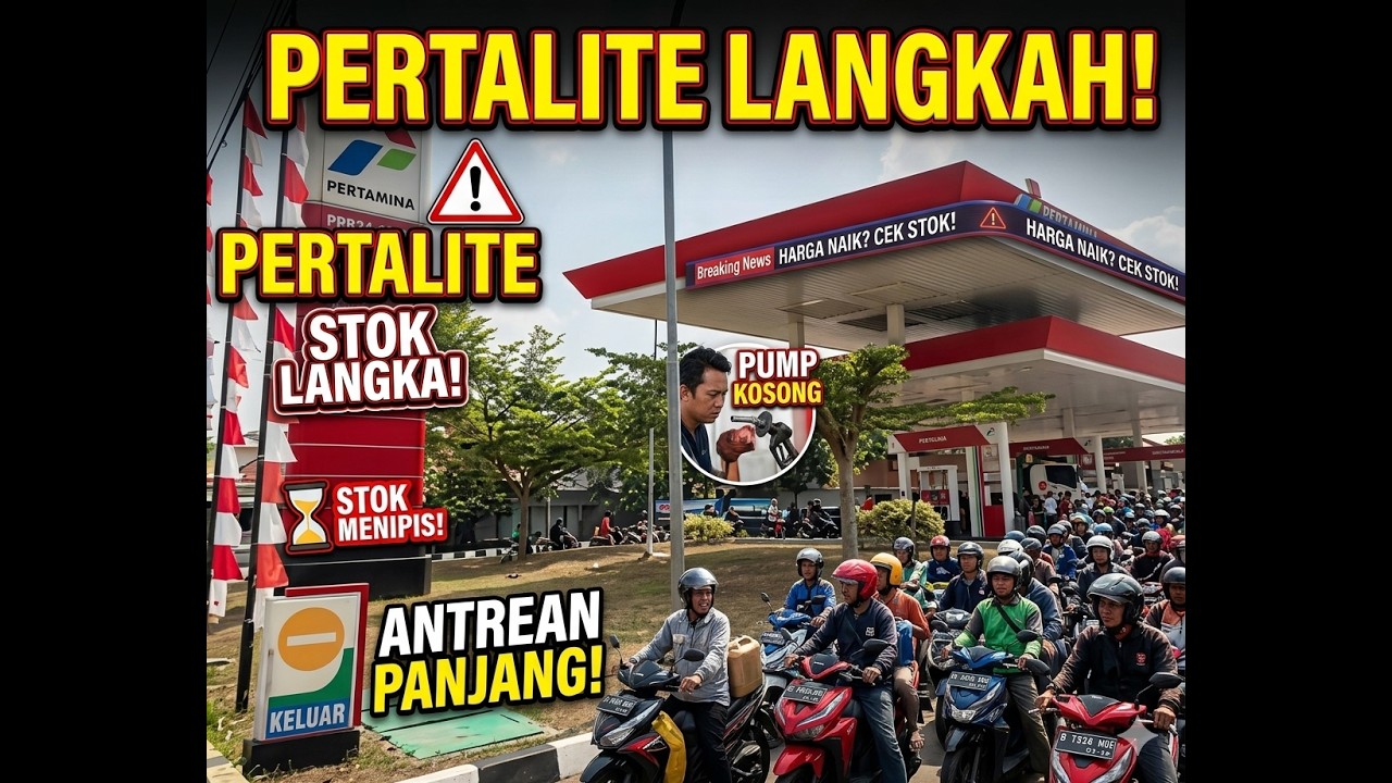 Pantau SPBU , pertalite langkah, ramai yang ngantri