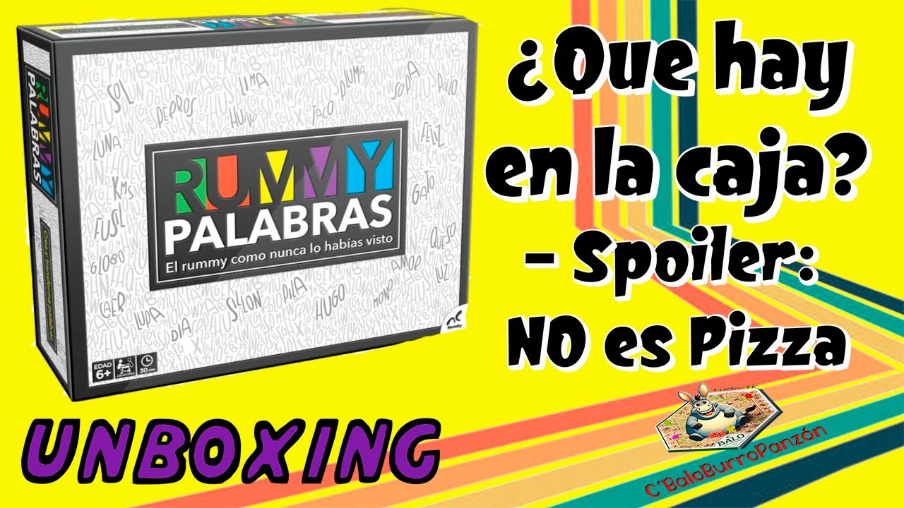 RUMMY PALABRAS | 🔥 Robos, Palabras y Cerebros en llamas.  | UNBOXING