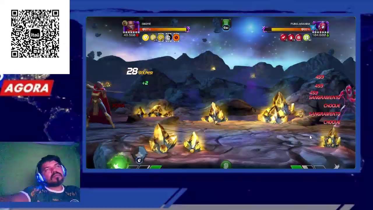 torneio de campeos da marvel  jogando no pc