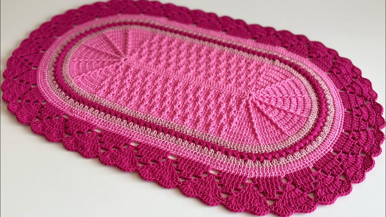 TAPETE DA PIA JOGO DE BANHEIRO PENÉLOPE EM CROCHÊ #crochet #croche 