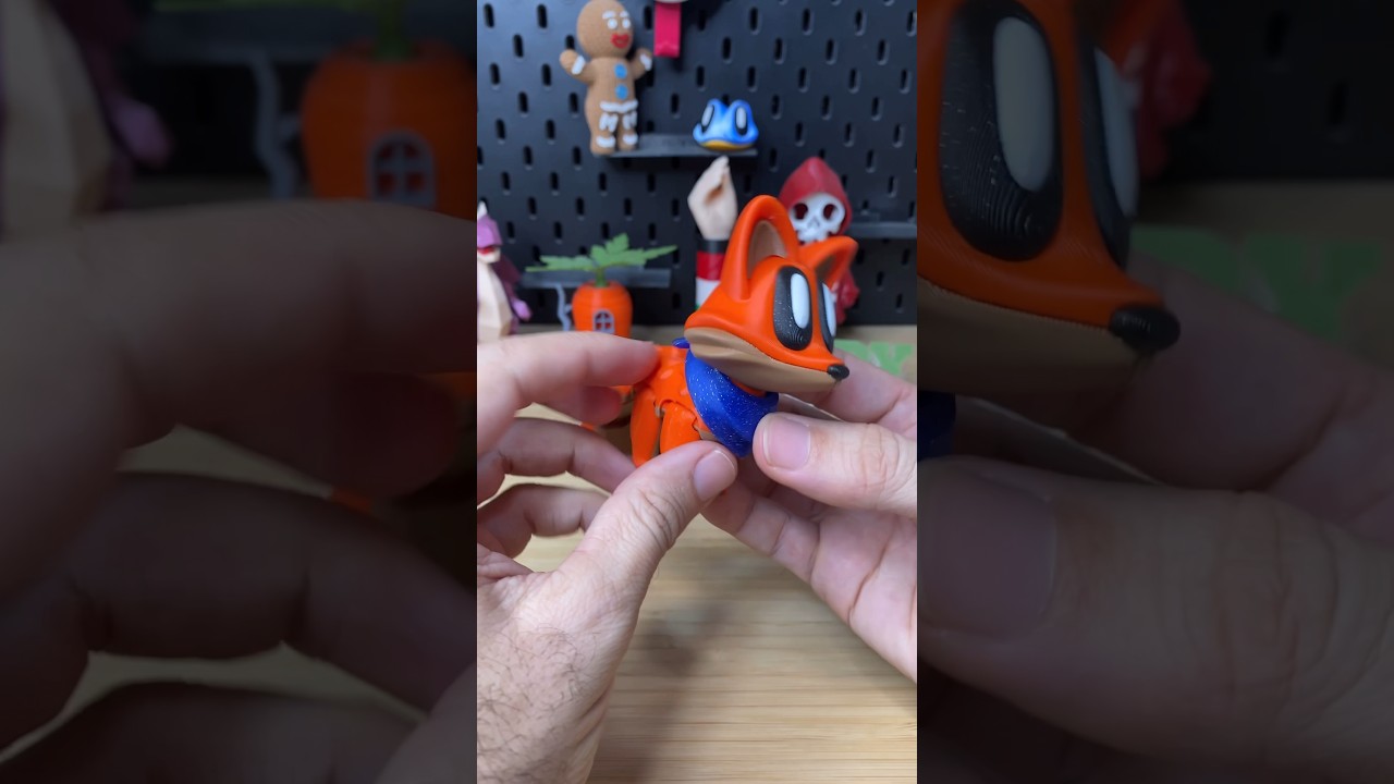 3D Printed Multi Color Blob Fox | Cool Toys to 3D Print