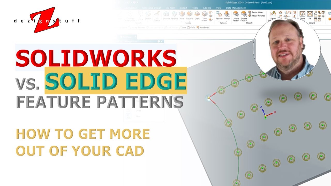 6. Feature Patterns in Solid Edge vs. SOLIDWORKS: How to Unleash Full CAD Power!