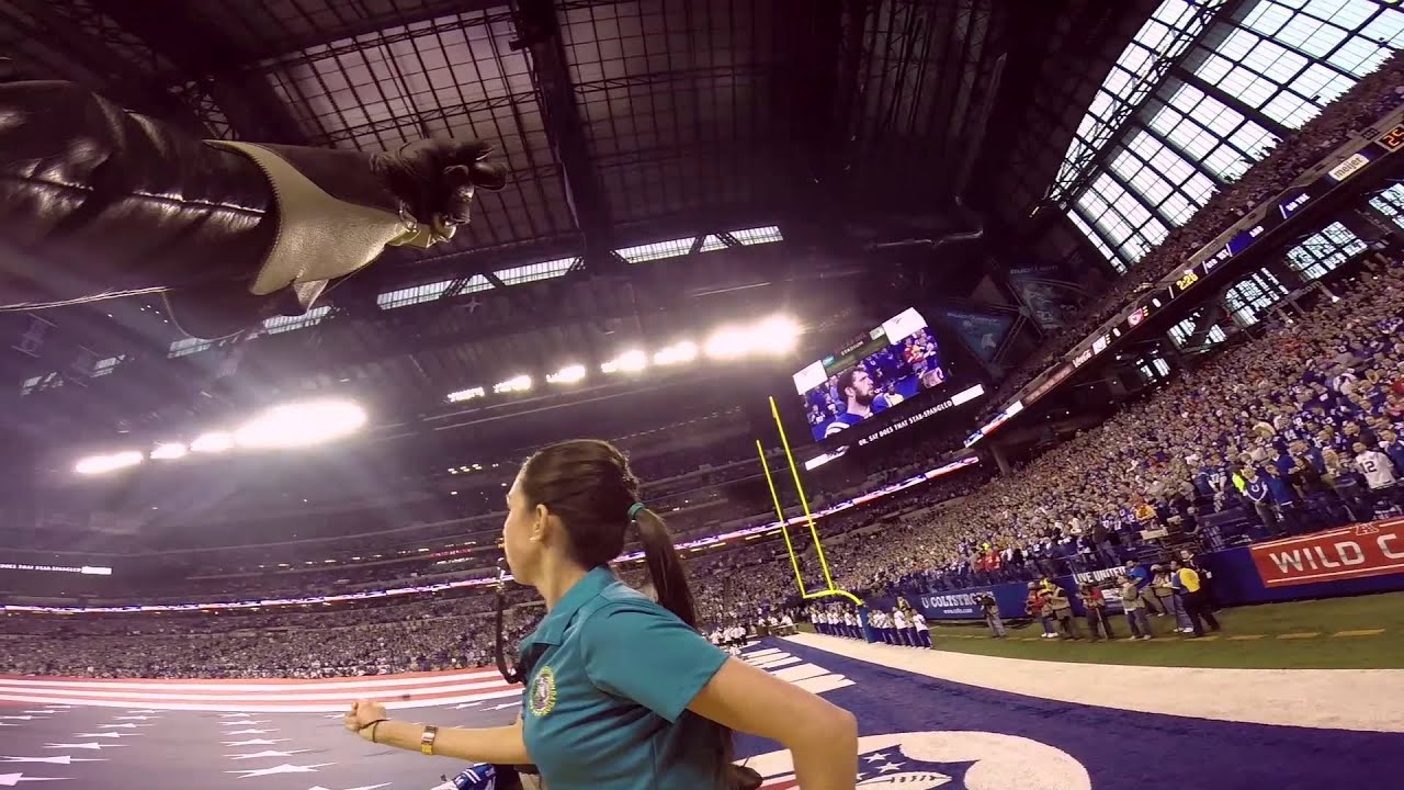 Challenger Flies at the Indianapolis Colts Playoff Game 2014